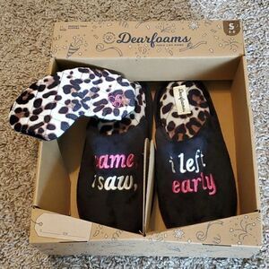 New Dearfoams Slippers with mask